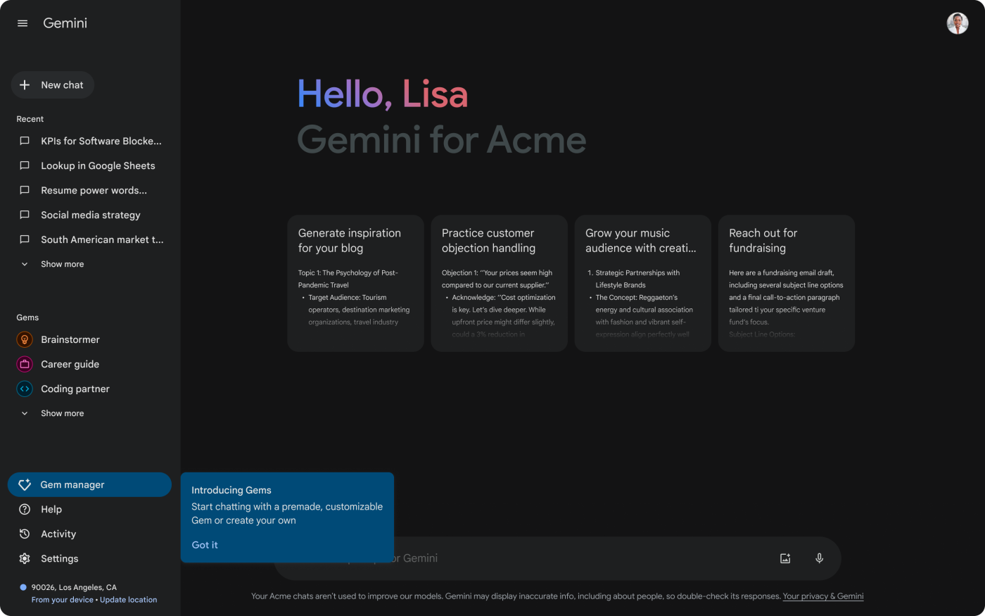TinyHelper vs Gemini
